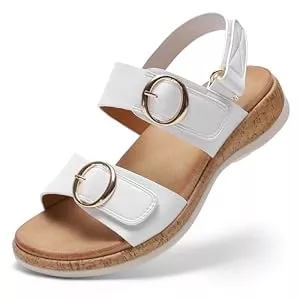 Littleplum Sandalen & Slides Littleplum Damen Sandalen Freizeit Flache Sandaletten Bequem Sommer Sandals