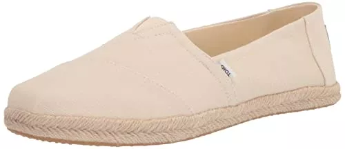 TOMS Flache Schuhe Toms Damen Alpargata Rope Classic Flacher Slipper, Natural White, 38 EU