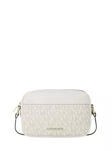 Michael Kors Taschen & Rucksäcke Michael Kors Jet Set Klein Signature Logo Kamera Umhängetasche Hellcreme