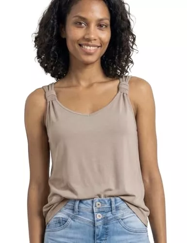 Street One Tops Street One Top mit V-Neck und Knotendetail