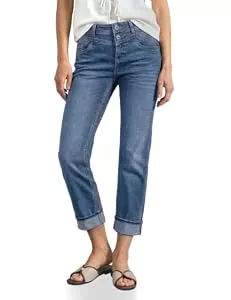 Street One Jeans Street One Damen Straight Leg Jeans im Casual Fit mit Turn-Up 3818271