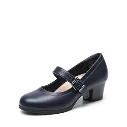 DREAM PAIRS High Heels DREAM PAIRS Damen Mary Janes Pumps Chunky High Heel Kleid Schuhe Dicker Absatz Pumps für Damen