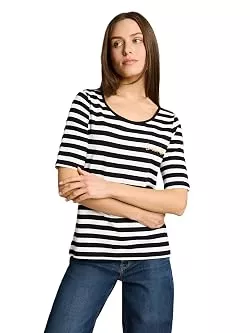 TOM TAILOR T-Shirts Tom Tailor Damen 1051218 T-Shirt mit Stickerei