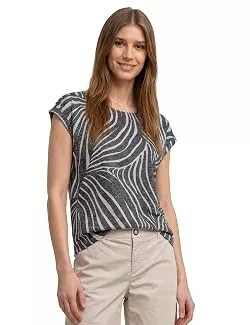 Street One Tops Dropped Shoulder Shirt im Ausbrenner-Look