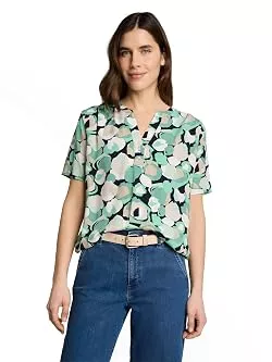 TOM TAILOR Kurzarmblusen TOM TAILOR Damen Bluse mit Muster