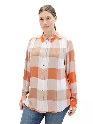 TOM TAILOR Hemdblusen TOM TAILOR Damen 1038807 Bluse mit Karomuster