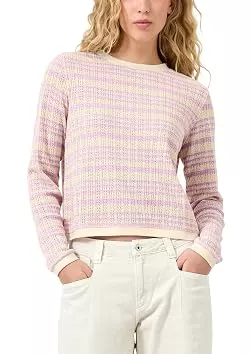 QS Pullover & Strickmode QS Longsleeve mit Ajourmuster
