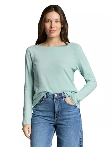 TOM TAILOR Langarmshirts TOM TAILOR Damen Basic Langarmshirt