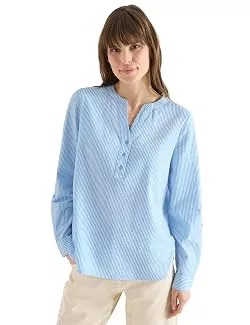 Cecil Langarmblusen Cecil Seersucker Stripe Blouse