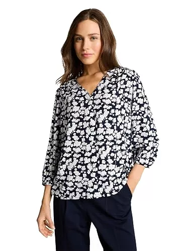 TOM TAILOR Langarmblusen TOM TAILOR Damen Bluse mit V-Ausschnitt