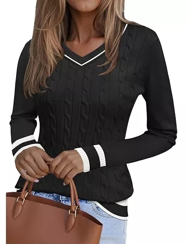 Kistore Pullover & Strickmode Kistore Pullover Damen V-Ausschnitt Damen Pullover Herbst Elegant 2026 S-XL