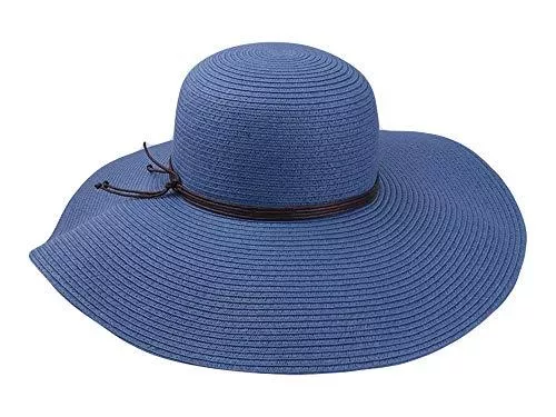 Jack Carrera Hüte & Mützen Sommer Hut Damen Floppy Big Brim - FALTBAR - BREITE KREMPE 12 cm - Ideal für den Urlaub - Frühling/Sommer - Hergestellt in Panamahutland Ecuador
