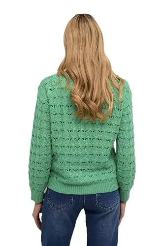 KAFFE Pullover & Strickmode KAFFE Damen Strickpullover KAelena Damen Strickpullover Langarm Lochmuster Strickpulli Rundhals Pullover Lange Ärmel