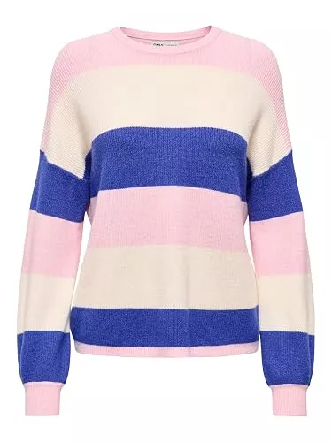 ONLY Pullover & Strickmode ONLY Damen Onlatia L/S Stripe Pullover KNT Noos Pullover