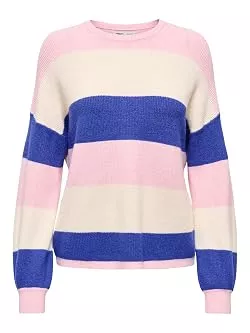ONLY Pullover & Strickmode ONLY Damen Onlatia L/S Stripe Pullover KNT Noos Pullover