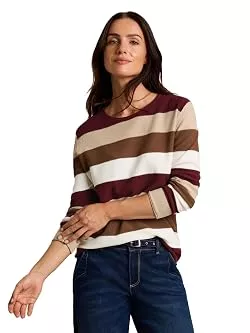 TOM TAILOR Pullover & Strickmode Tom Tailor Damen Strickpullover mit Rundhals