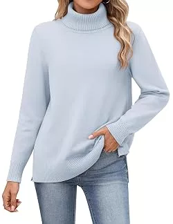 Zeagoo Pullover & Strickmode Zeagoo Pullover Damen Rollkragenpullover Elegant Turtleneck Strickpullover