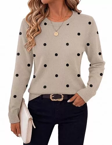 Hotouch Pullover & Strickmode Hotouch Pullover Damen Elegant Herbst Winterpullover Langarm Damenpullover