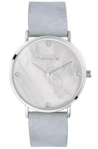 Tamaris Uhren Tamaris Damenuhr Serie : Anika mit Lederband 40 mm Durchmesser und 7.7 mm Bauhöhe in verschiedenen Kombinationen