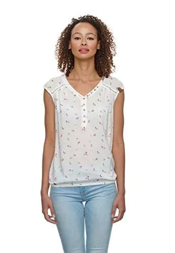 Ragwear Kurzarmblusen Ragwear Bluse Damen Salty A 2111-10031 Weiß White 7000