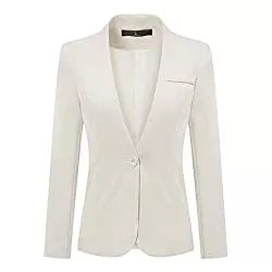 YYNUDA Blazer YYNUDA Damen Business Blazer Slim Fit Anzugjacke Anzug Set mit Anzughosen Hosenanzug Elegant für Office Hochzeit