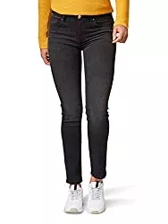 TOM TAILOR Jeans TOM TAILOR Damen Jeanshosen Kate Slim Jeans Black Stone wash Denim,26/32,10263,2999