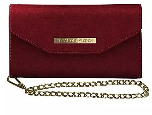 IDEAL OF SWEDEN Taschen & Rucksäcke IDEAL OF SWEDEN Mayfair Clutch Velvet für iPhone XR (Red)