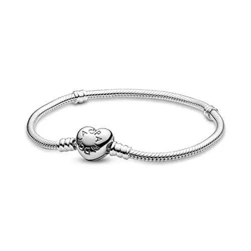 Pandora Schmuck Pandora Moments Schlangen-Gliederarmband mit Herz-Verschluss