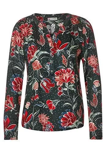 Street One Langarmblusen Street One Damen Bluse mit Blumenmuster