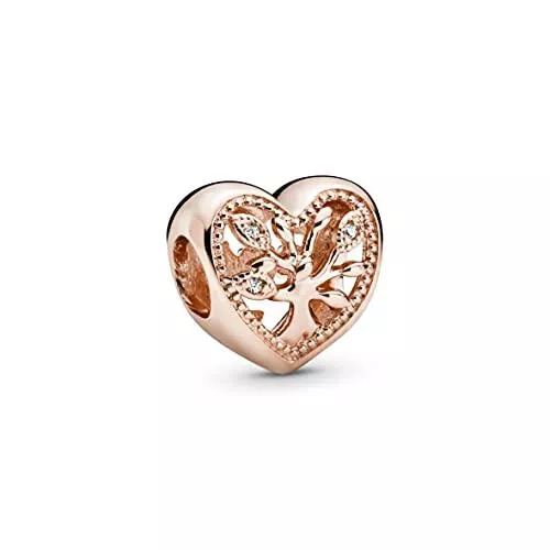 Pandora Schmuck Family tree heart Pandora Rose charm with clear cubic zirconia