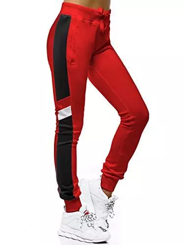 OZONEE Hosen OZONEE Damen Jogginghose Hose Trainingshose Sporthose Freizeithose Motiv Damenhose Fitnesshose Sweathose Sweatpants Joggpants Fußballhose JS/CK01