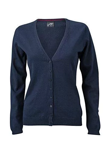 James &amp; Nicholson Strickjacken James &amp; Nicholson Damen V-Neck Cardigan Strickjacke