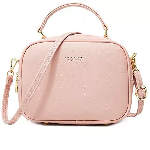 WANYIG Taschen & Rucksäcke WANYIG Handy Umhängetasche Damen PU Leder Schultertasche Klein Reißverschluss Handtasche Crossbody Bag Frauen Brieftasche Cross-Body Tasche