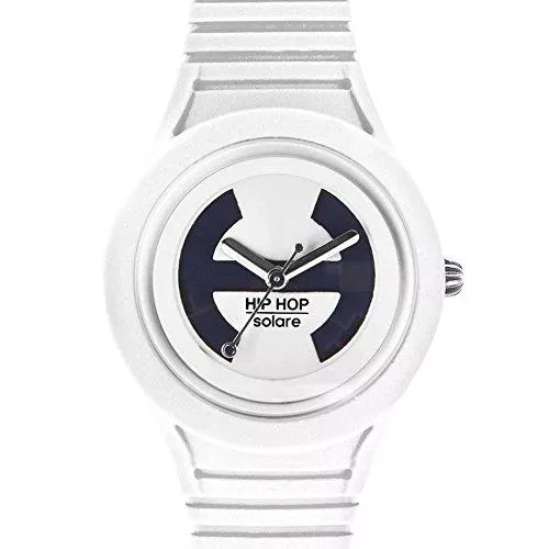 Hip Hop Uhren Hip Hop Watches - Damenuhr Solar Kollektion - Silikon-Armband - Wasserdicht bis 5 ATM - 34mm Gehäuse - Quarzwerk