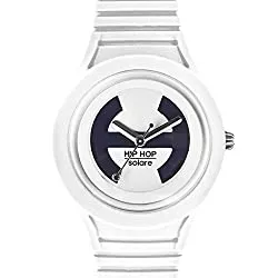 Hip Hop Uhren Hip Hop Watches - Damenuhr Solar Kollektion - Silikon-Armband - Wasserdicht bis 5 ATM - 34mm Gehäuse - Quarzwerk