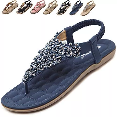 Acfoda Sandalen & Slides Acfoda Sandalen Damen Sommer mit Weiches Fussbett