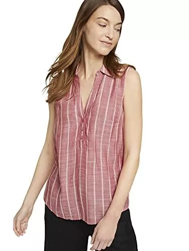 TOM TAILOR Ärmellose Blusen TOM TAILOR Damen Stripe Bluse