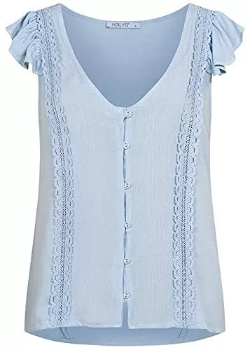 Hailys Kurzarmblusen Hailys Modell: SL V TP Lola lblue