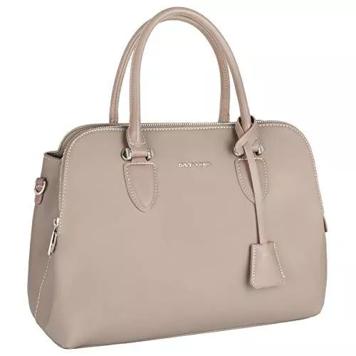 David Jones Taschen & Rucksäcke David Jones - Damen Handtasche Henkeltasche Bugatti - Tote Shopper PU Leder Schultertasche - Multi Pocket Viele Fächer Zip Umhängetasche - Frau Elegante Tasche - Mode City Arbeit Satchel