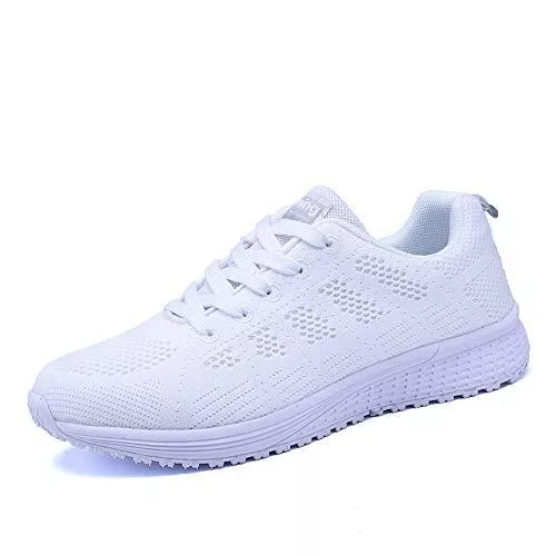 PAMRAY Sneaker & Sportschuhe PAMRAY Damen Fitness Laufschuhe Sportschuhe Schnüren Running Sneaker Netz Gym Schuhe