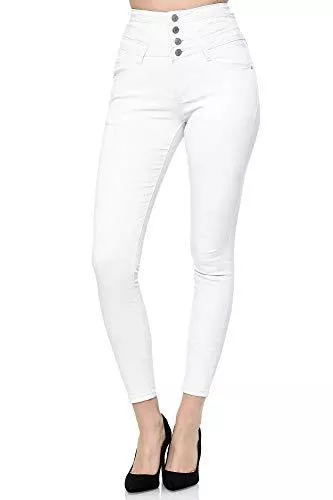 Elara Jeans Elara Damen Stretch Jeans Skinny High Waist Chunkyrayan