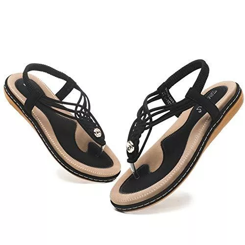 WINZYU Sandalen & Slides WINZYU Sandalen Damen Sommer Flach Sandaletten Zehentrenner Schuhe