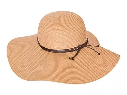 Jack Carrera Hüte & Mützen Sommer Hut Damen Floppy Big Brim - FALTBAR - BREITE KREMPE 12 cm - Ideal für den Urlaub - Frühling/Sommer - Hergestellt in Panamahutland Ecuador