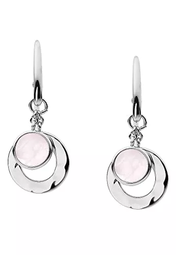 FOSSIL Schmuck Fossil JFS00494040 Ohrringe Ohrhänger Damen Sterling-Silber Rose Quartz