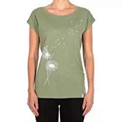 IRIEDAILY T-Shirts IRIEDAILY Damen T-Shirt Pusteblume Tee aus 100% Bio-Baumwolle, Styled in Berlin