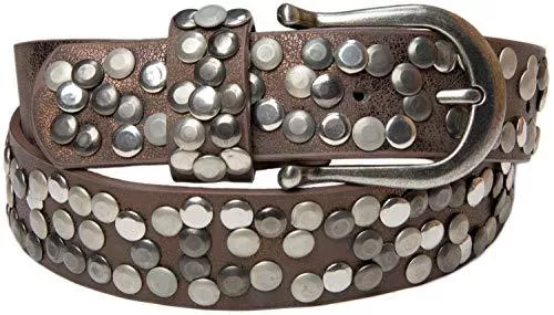 styleBREAKER Gürtel styleBREAKER Damen Nietengürtel im Vintage Style, Gürtel kürzbar, Synthetikgürtel, Gürtel, Damengürtel 03010008