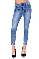 Elara Jeans Elara Damen Jeans Stretch High Waist Skinny Slim Chunkyrayan