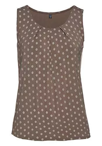 DOTIN Ärmellose Blusen DOTIN Damen Basic Tops Lässiges Herzen Drcuk Tank Top Freizeit Sommer Shirt Ärmellos Stretch Oberteil