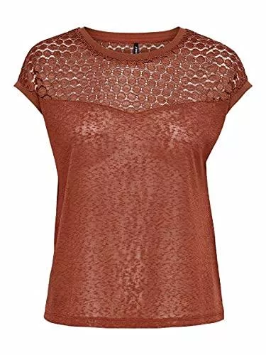 ONLY T-Shirts ONLY Female Oberteil Detailreich