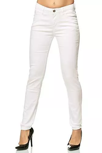 Elara Jeans Elara Damen Stretch Hose Skinny Jeans Elastisch Chunkyrayan